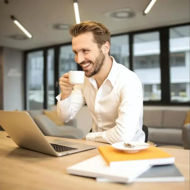 Small business owner working with cloud bookkeeping